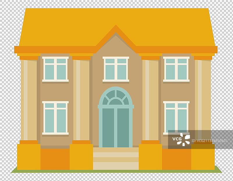 政府楼卡通高清png免抠元素图片素材
