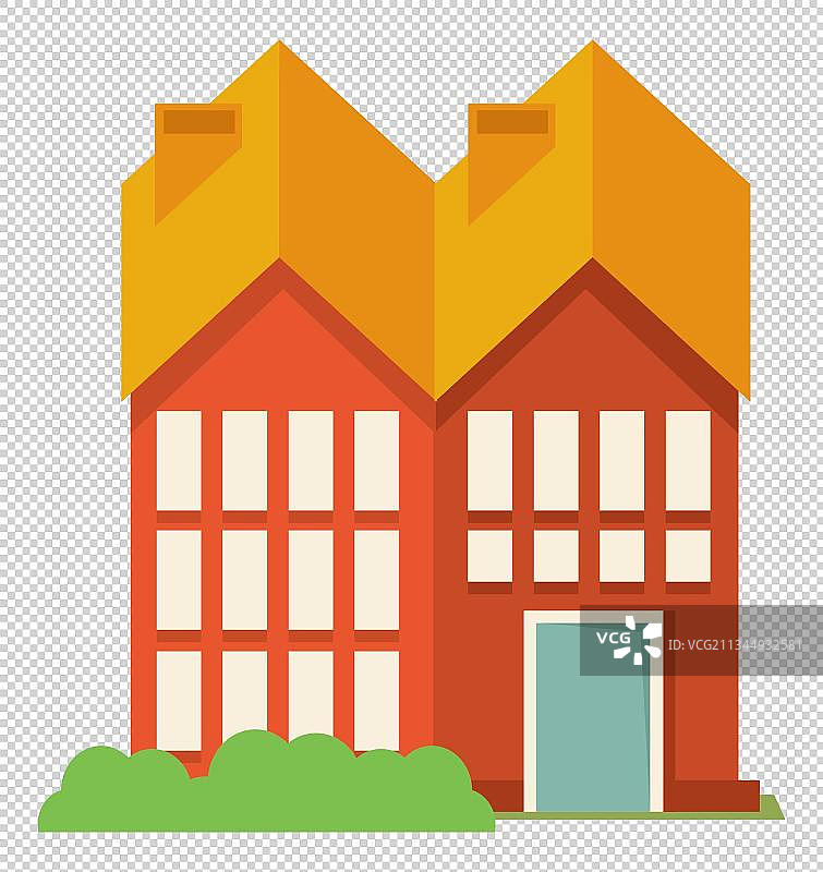 卡通建筑房屋图片素材