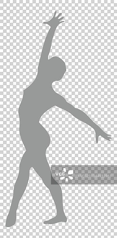 跳舞剪影图片图片素材