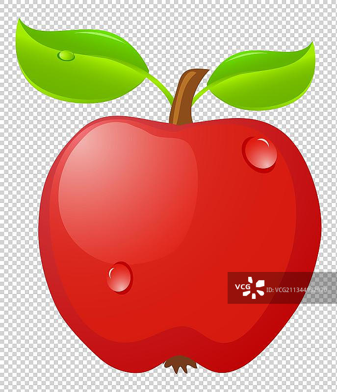 一个红苹果图片素材