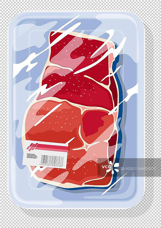 冷冻牛肉包装食品图片素材