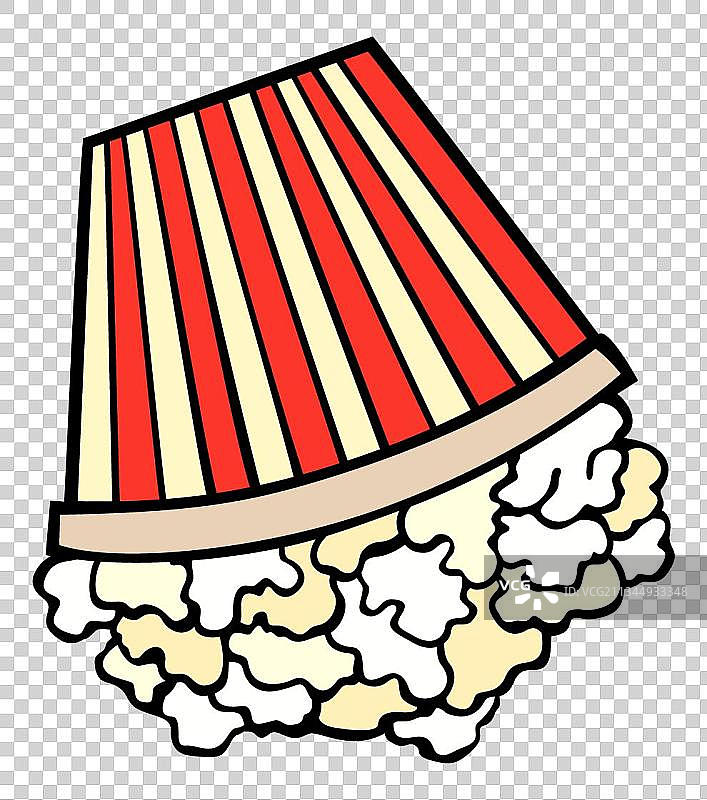 手绘卡通倒立爆米花图片图片素材