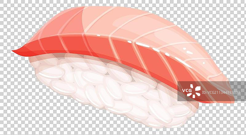 手绘卡通火焰金枪鱼寿司图片素材