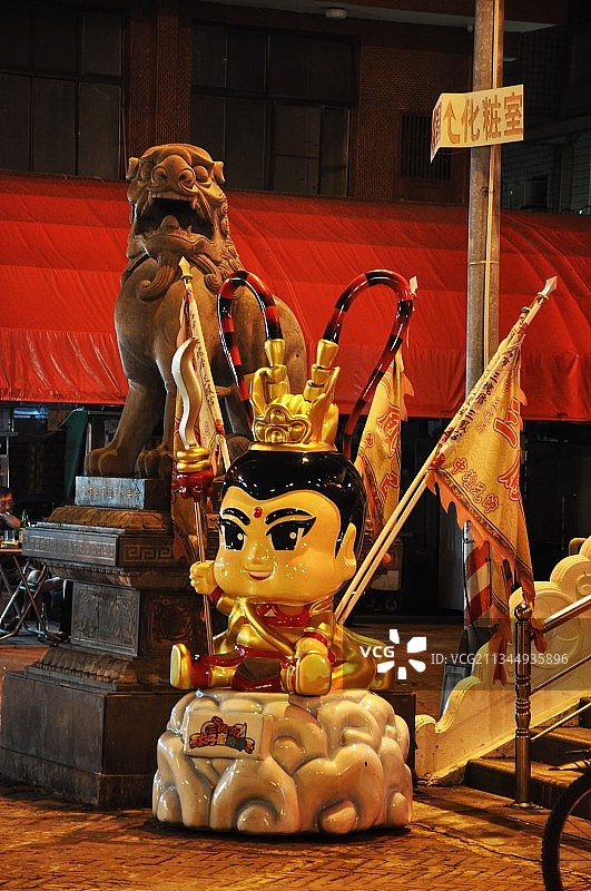 台湾高雄三凤宫 哪吒三太子图片素材