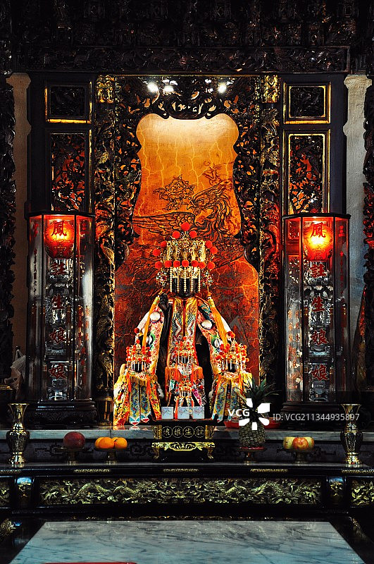 台湾高雄三凤宫 哪吒三太子图片素材