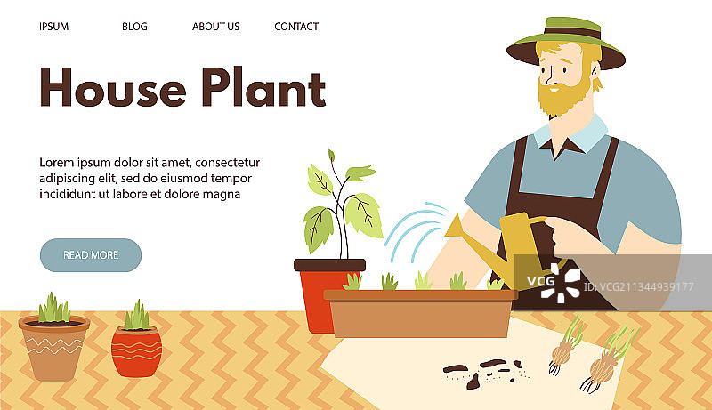 城市丛林网站banner概念与男人图片素材