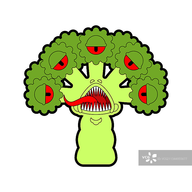 西兰花怪物图片素材