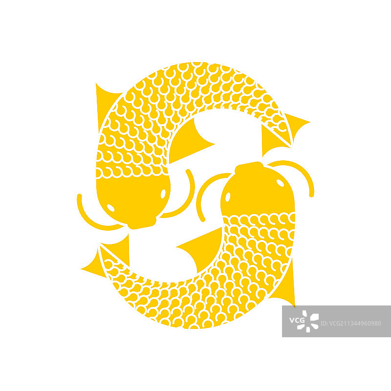 锦鲤金色日本鲤鱼孤立泰国锦鲤鱼图标图片素材