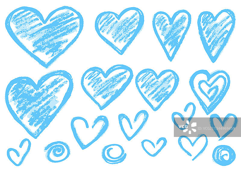 可爱的儿童蜡笔画图片素材