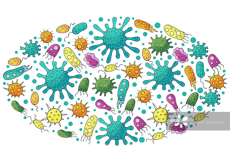 椭圆形卡通设计元素图片素材