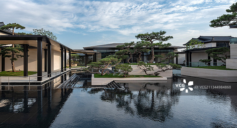 中式园林，中国文化，地产景观图片素材