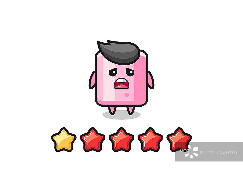 客户差评棉花糖可爱角色图片素材