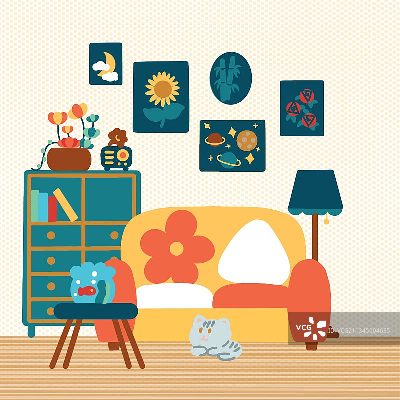 客厅场景图片素材