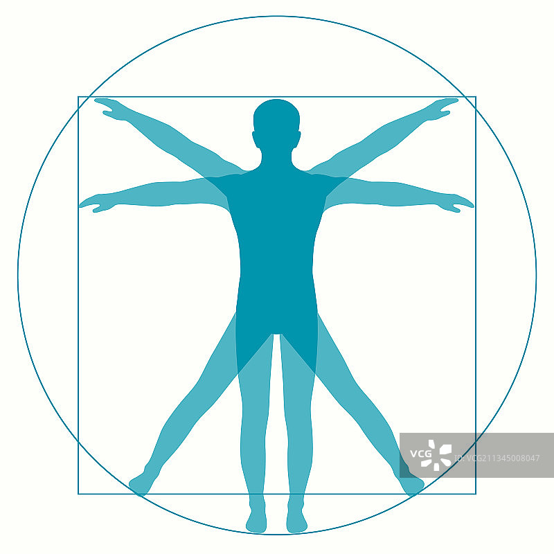 维特鲁威人图片素材