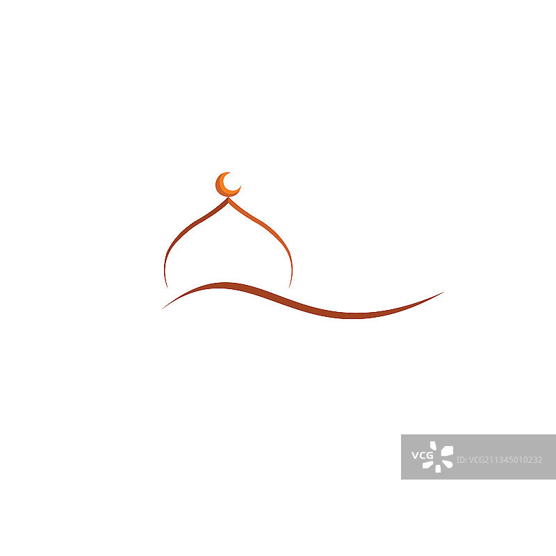 象征穆斯林礼拜场所的清真寺图片素材