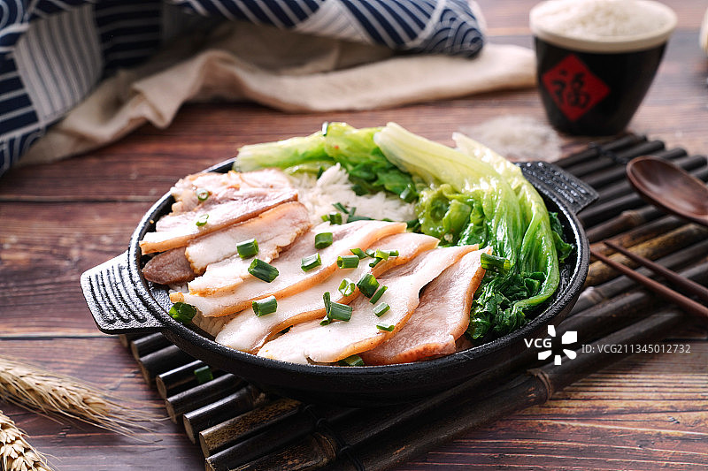 白肉煲仔饭图片素材