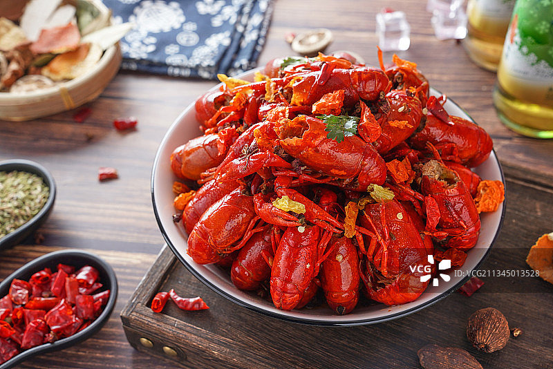 中华美食小龙虾图片素材