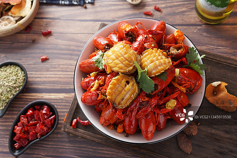 中华美食小龙虾图片素材