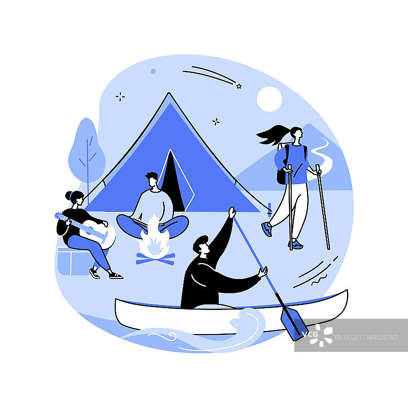 夏令营抽象概念图片素材