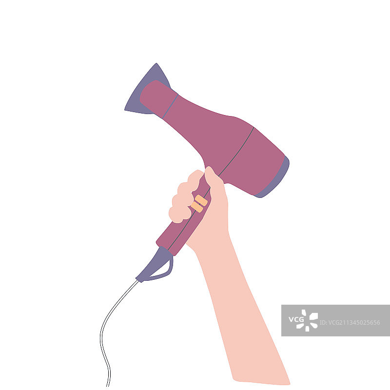理发师手中的吹风机图片素材