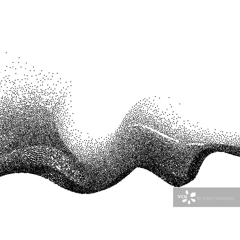 波浪散点抽象背景图片素材