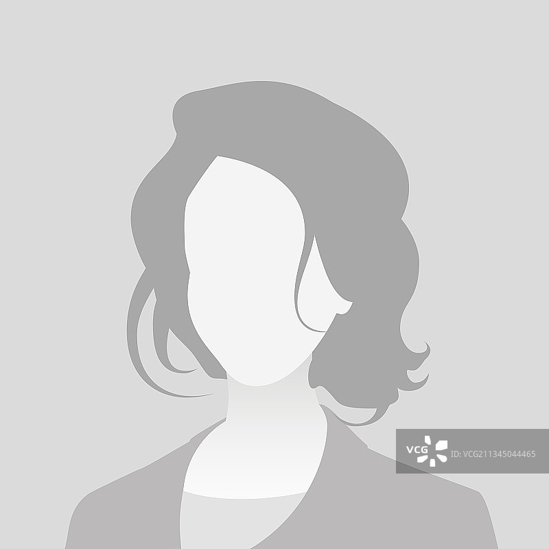 默认头像照片占位符灰色图标图片素材