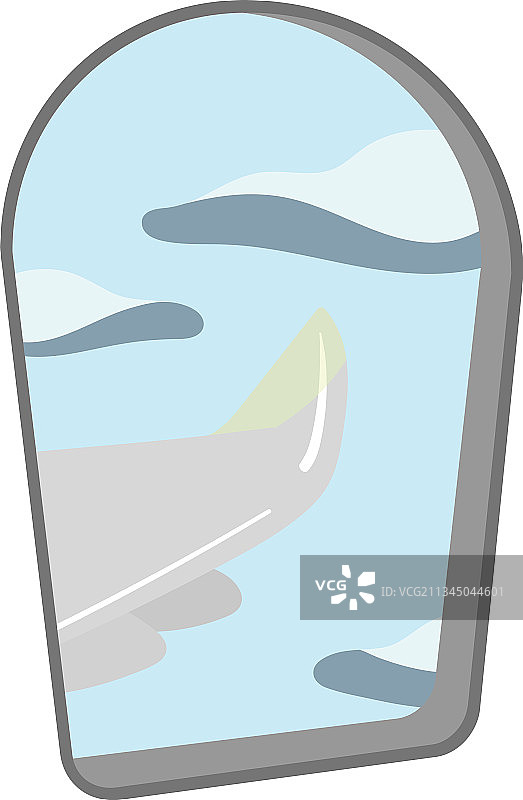 飞机内部舷窗景色图片素材