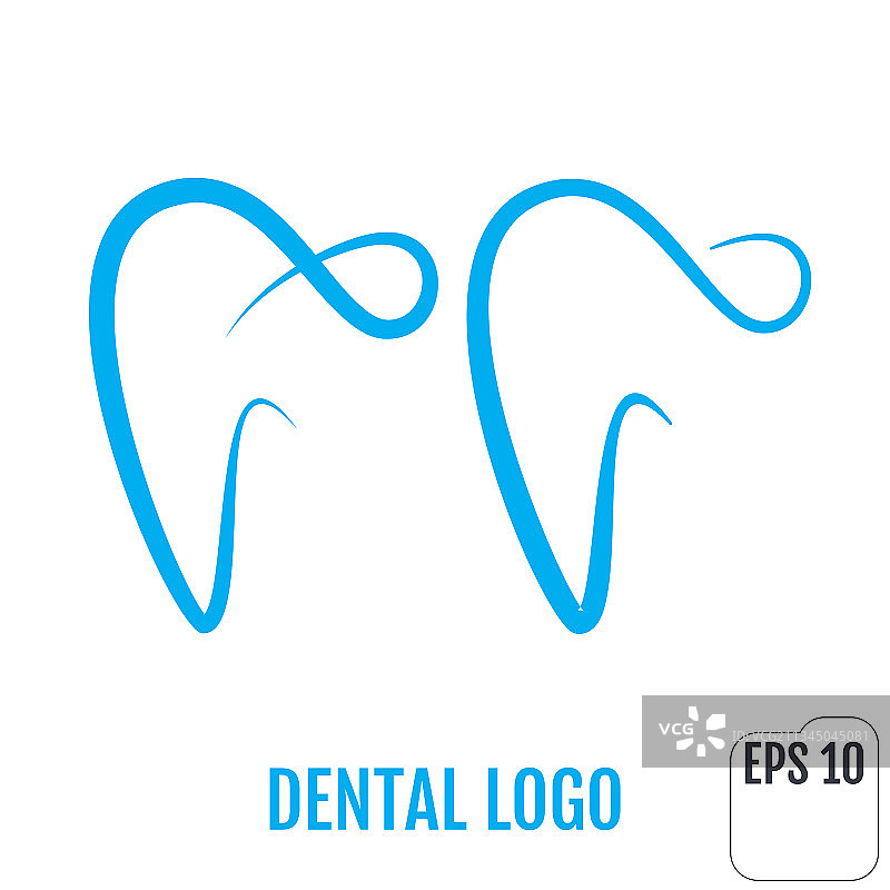 牙科标志牙科诊所图标牙齿设计图片素材