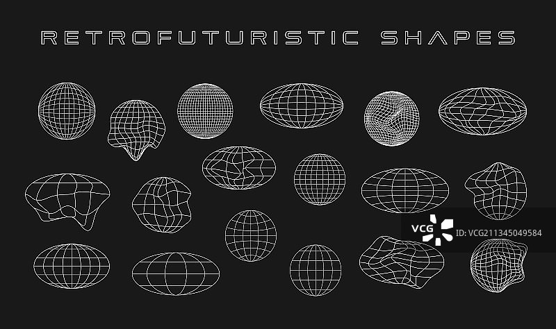 复古未来主义网络图形合集图片素材