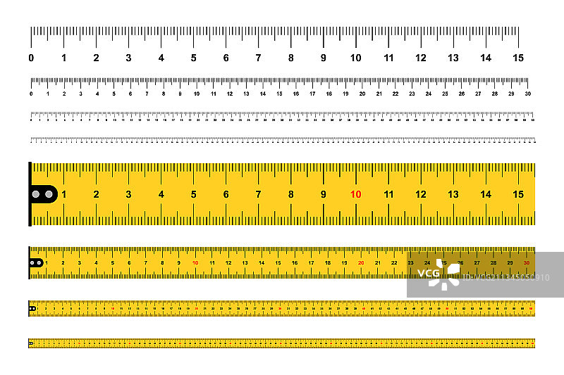 测量尺卷尺图片素材