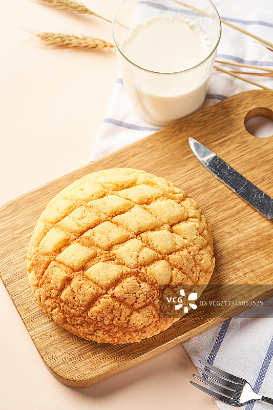 一块美味的菠萝包图片素材