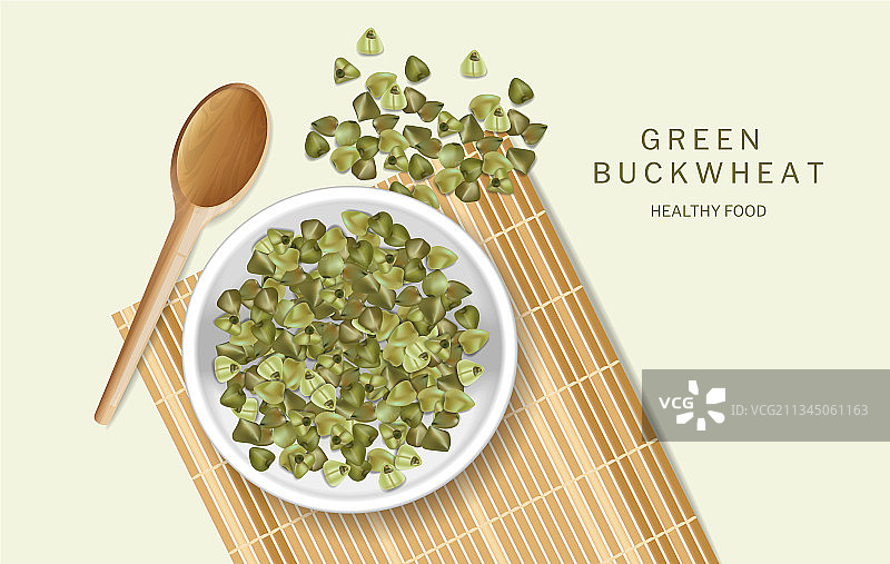 绿色荞麦实物产品图片素材