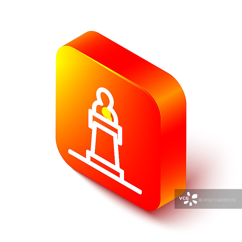 2.5D线条扬声器图标图片素材