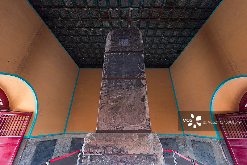 亚洲中国辽宁省沈阳市北陵公园清昭陵神功圣德碑图片素材