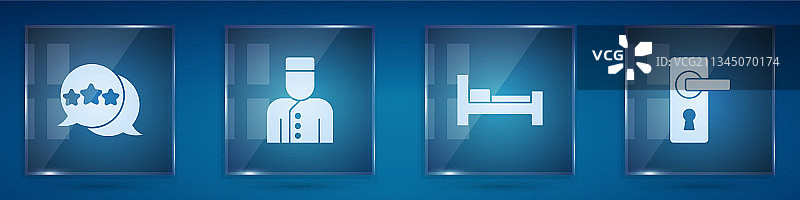 酒店五星评价礼宾服务图片素材