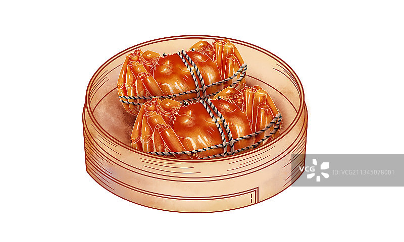 中秋节阳澄湖大闸蟹插画海报图片素材