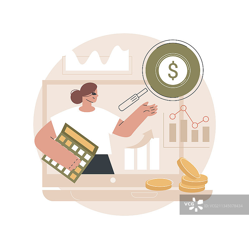 企业会计抽象概念图片素材