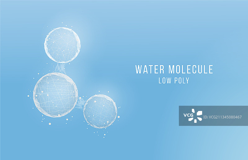 具有水分子结构的抽象背景图片素材