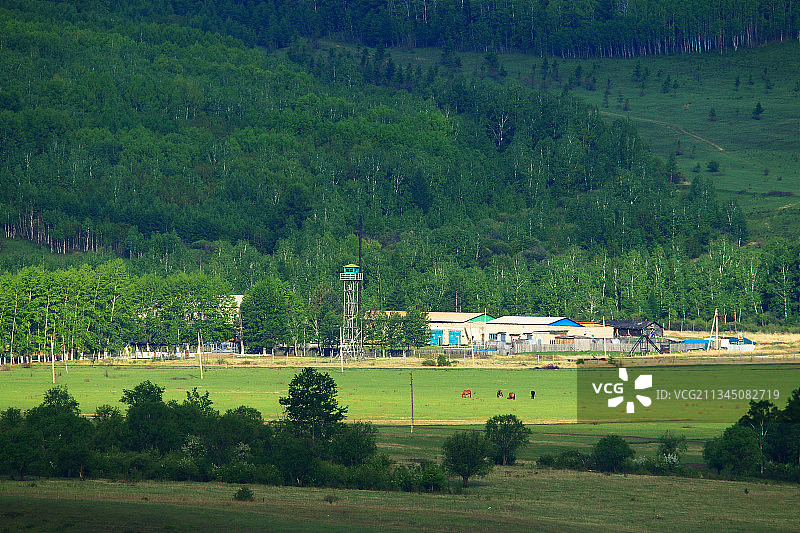 俄罗斯尼布楚边塞村庄图片素材