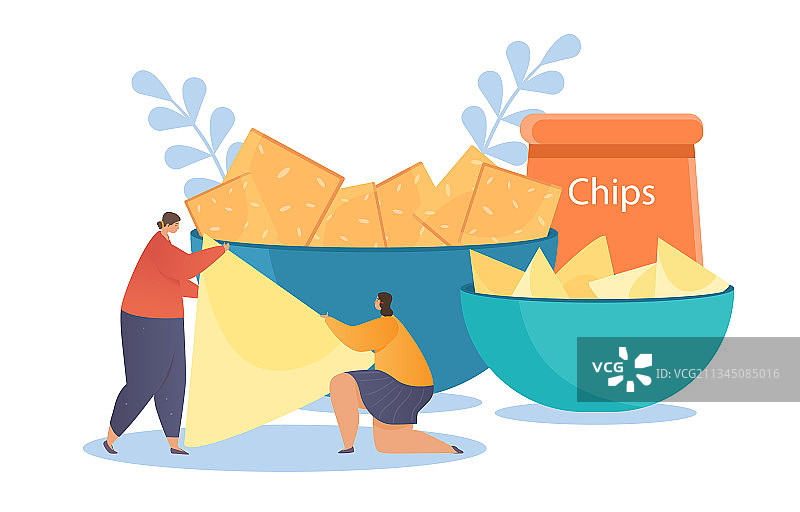 人物角色吃零食图片素材