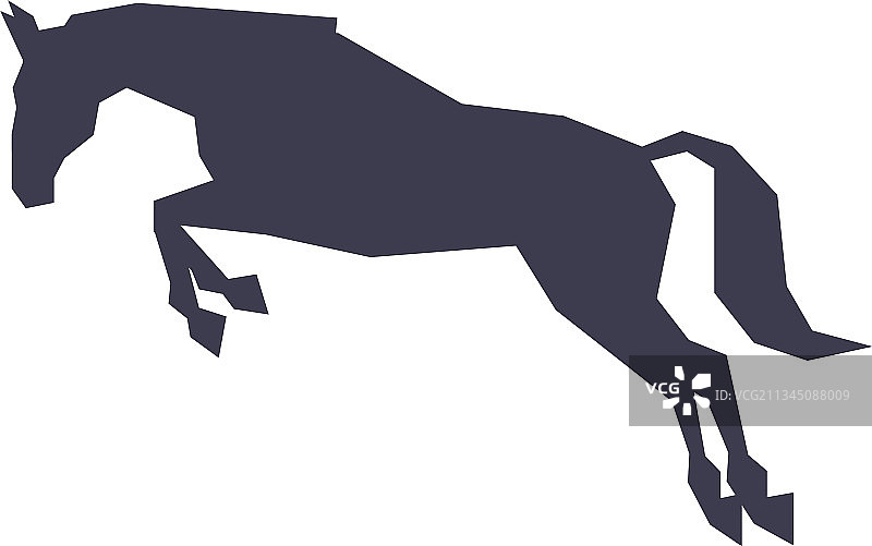 赛马剪影图片素材