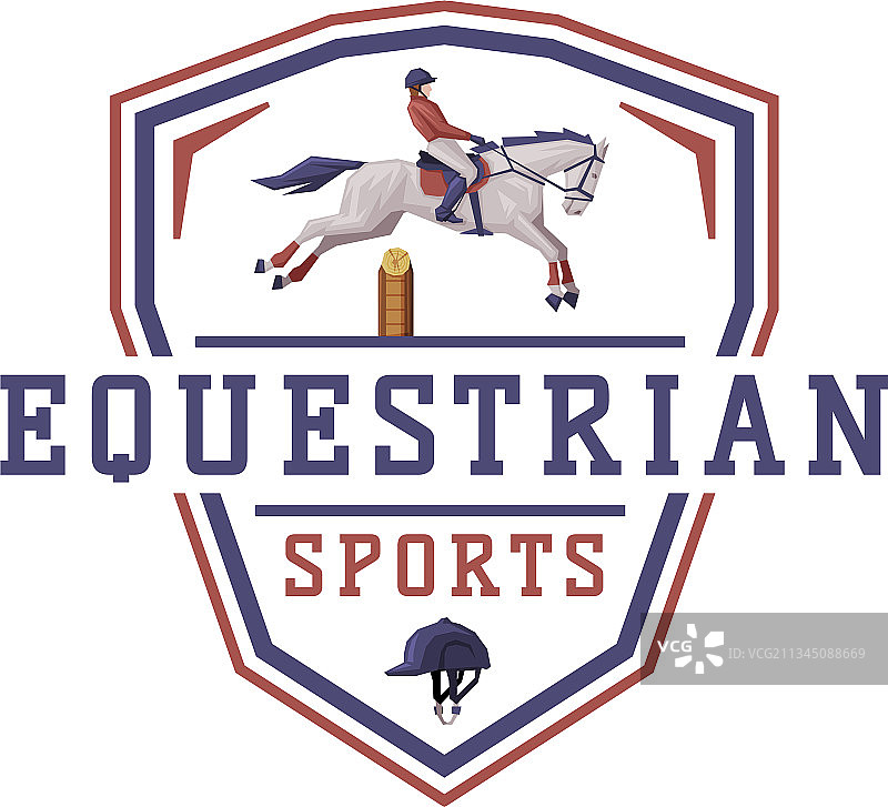 德比锦标赛马术运动标志设计图片素材