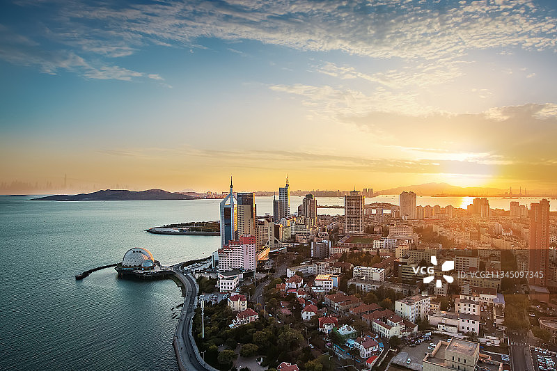 青岛西部八大峡海景图片素材