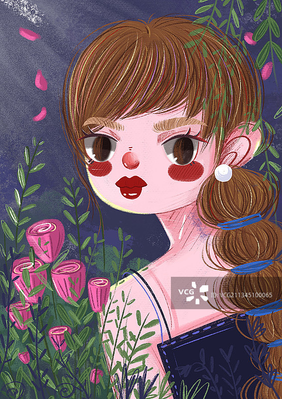 酷女孩图片素材