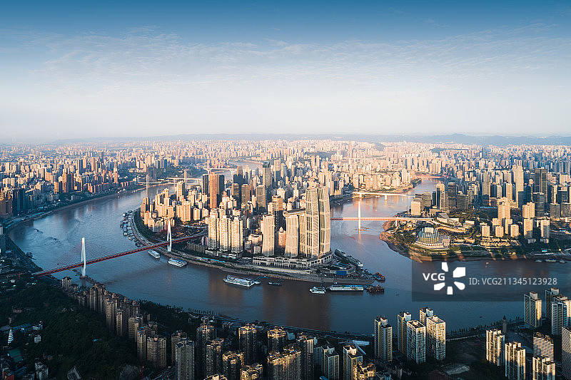 重庆市渝中半岛全景图图片素材