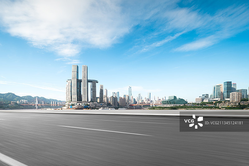 重庆市南滨路长嘉汇汽车广告背景图图片素材