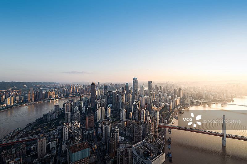 重庆市来福士观景台全景图图片素材