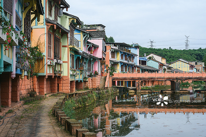 邛崃大同多彩小镇图片素材