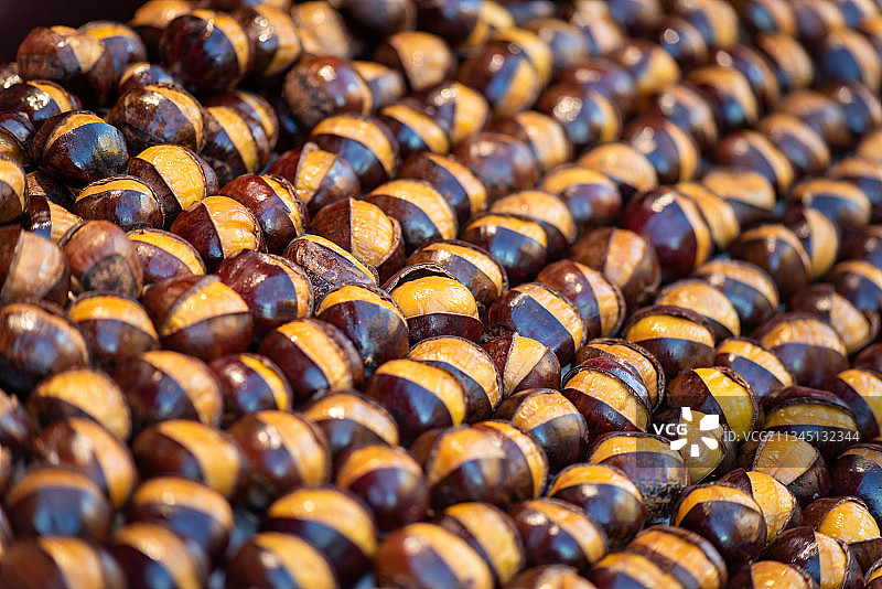 北京小吃糖炒栗子图片素材