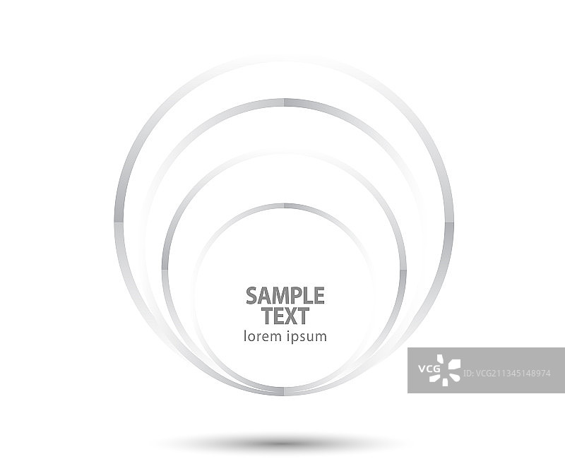 圆形抽象线条设计元素图片素材